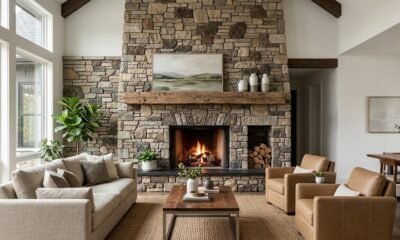 Creating a Striking Focal Point With a Carefully Designed Stone Fireplace
