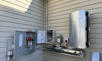 solar battery installation