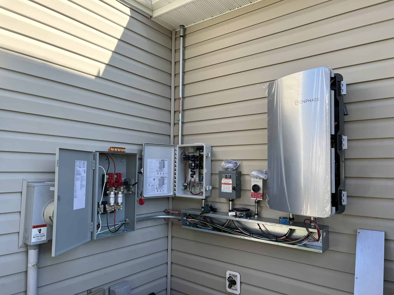 solar battery installation