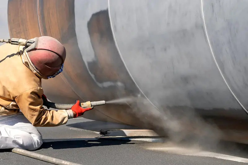 sand blasting