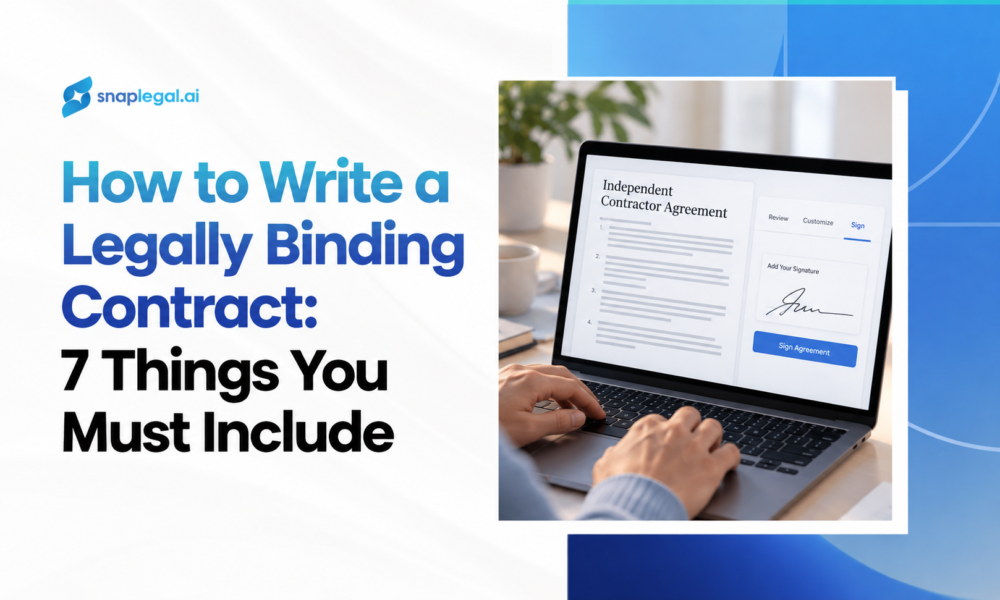 How to Write a Legally Binding Contract: 7 Things You Must Include